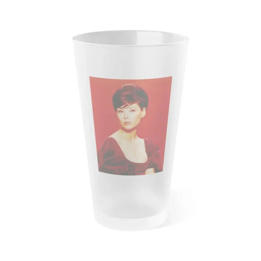 Yvonne Craig #29 (Vintage Female Icon) Frosted Pint Glass 16oz 16oz Frosted - Go Mug Yourself