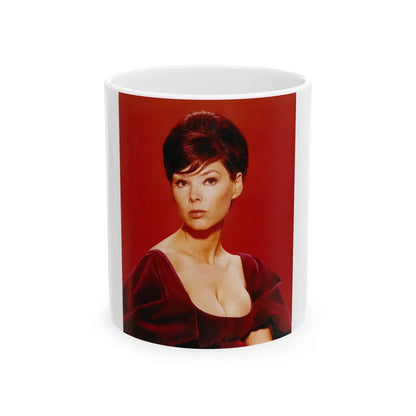 Yvonne Craig #29 (Vintage Female Icon) White Coffee Mug-11oz-Go Mug Yourself