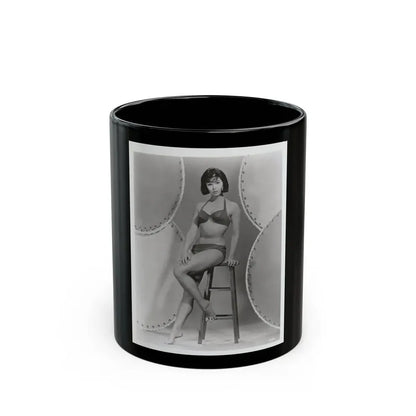 Yvonne Craig #32 (Vintage Female Icon) Black Coffee Mug 11oz - Go Mug Yourself
