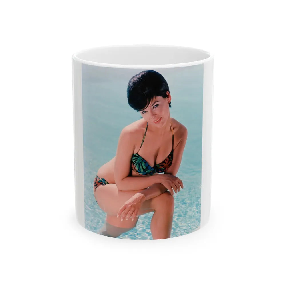 Yvonne Craig #38 (Vintage Female Icon) White Coffee Mug-11oz-Go Mug Yourself