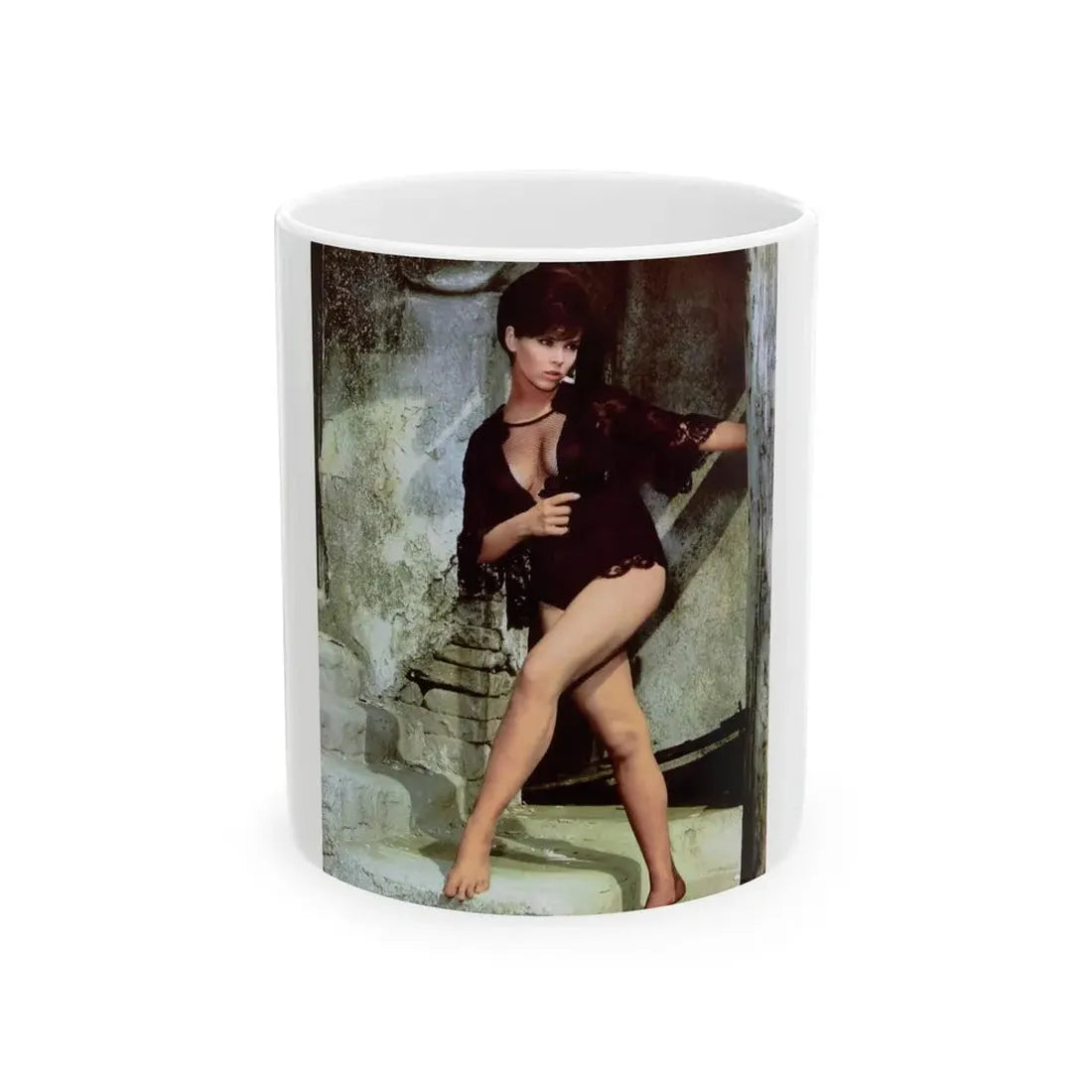 Yvonne Craig #41 (Vintage Female Icon) White Coffee Mug 11oz - Go Mug Yourself