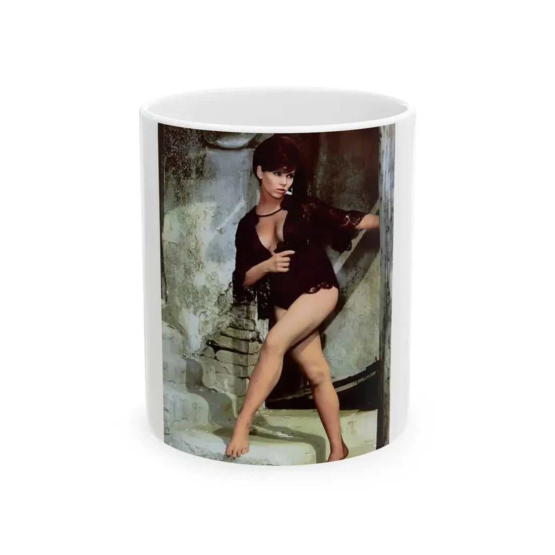 Yvonne Craig #411 (Vintage Female Icon) White Coffee Mug 11oz - Go Mug Yourself