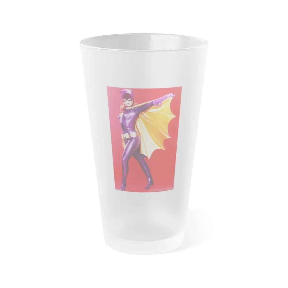 Yvonne Craig #44 - Batgirl Photo (Vintage Female Icon) Frosted Pint Glass 16oz-16oz-Frosted-Go Mug Yourself