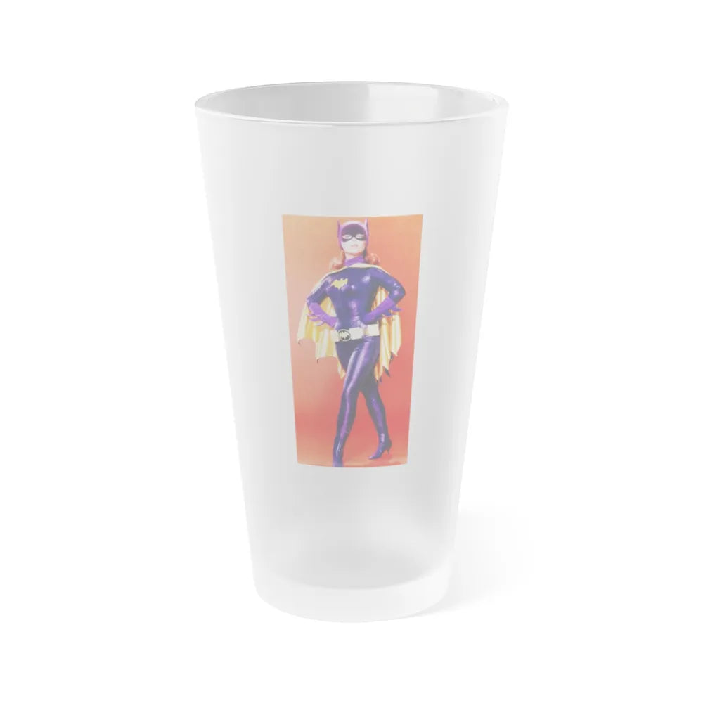 Yvonne Craig #45 - Batgirl Photo (Vintage Female Icon) Frosted Pint Glass 16oz-16oz-Frosted-Go Mug Yourself