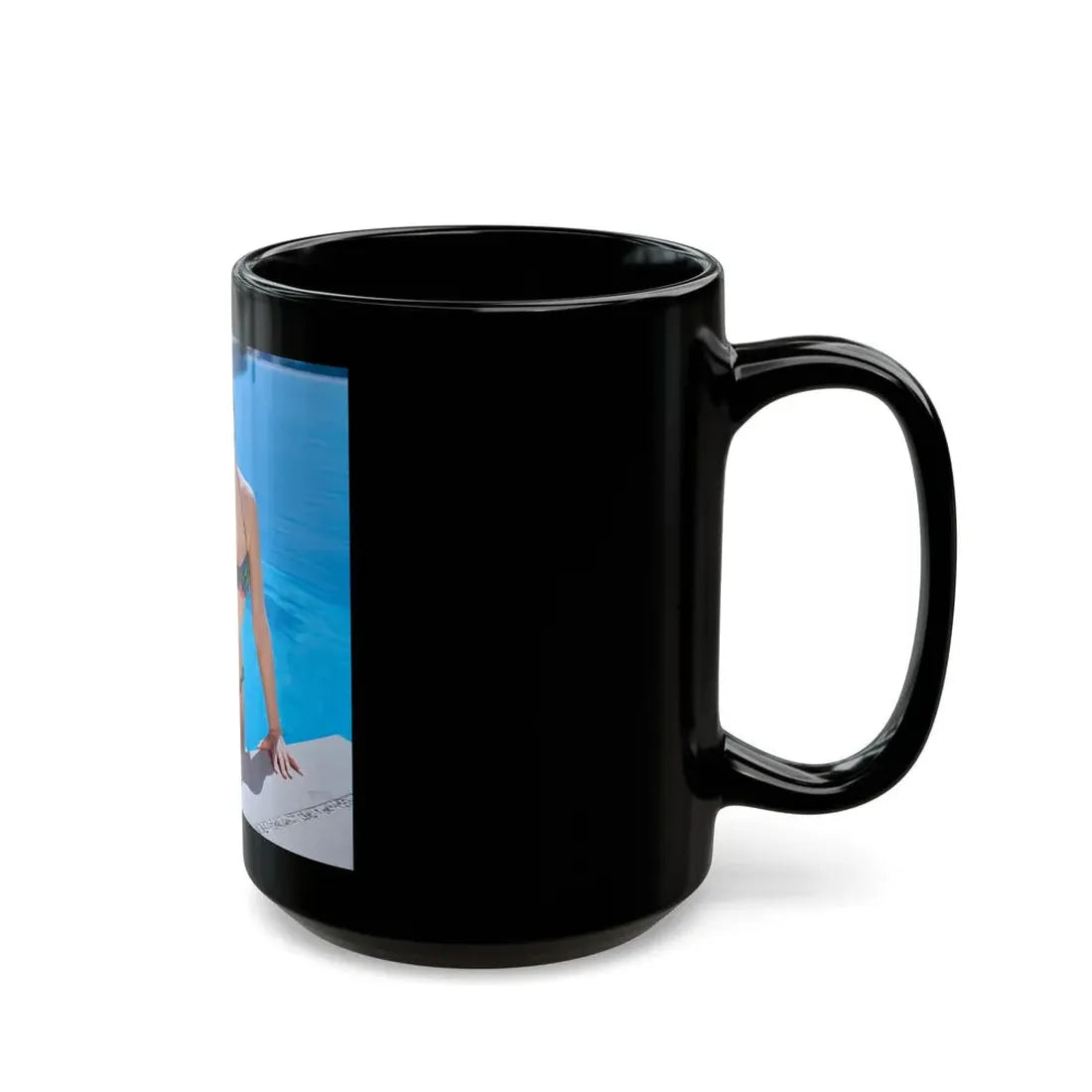 Yvonne Craig #57 (Vintage Female Icon) Black Coffee Mug - Go Mug Yourself