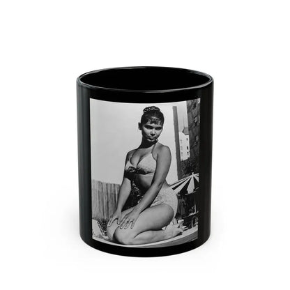 Yvonne Craig #69 (Vintage Female Icon) Black Coffee Mug 11oz - Go Mug Yourself