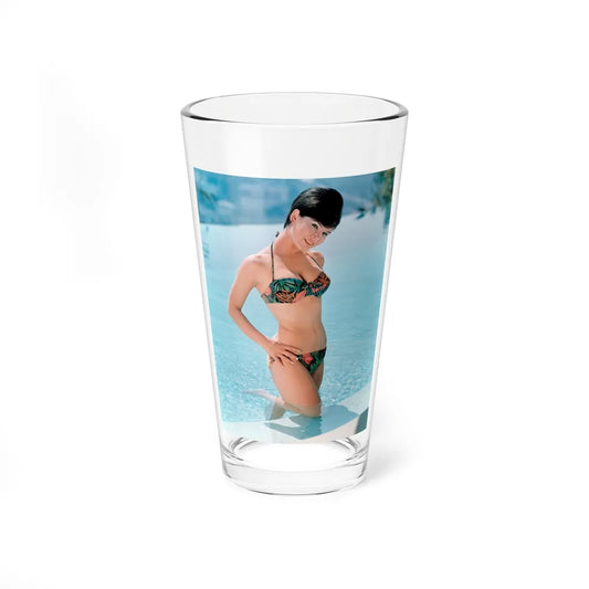 Yvonne Craig #82 - 8x10 Color 2-Piece Hawaiian Bikini Pin-Up Photo from 60's 2 (Vintage Female Icon) Pint Glass 16oz 16oz - Go Mug Yourself