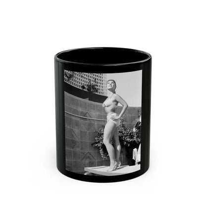 Yvonne Craig #83 (Vintage Female Icon) Black Coffee Mug 11oz - Go Mug Yourself