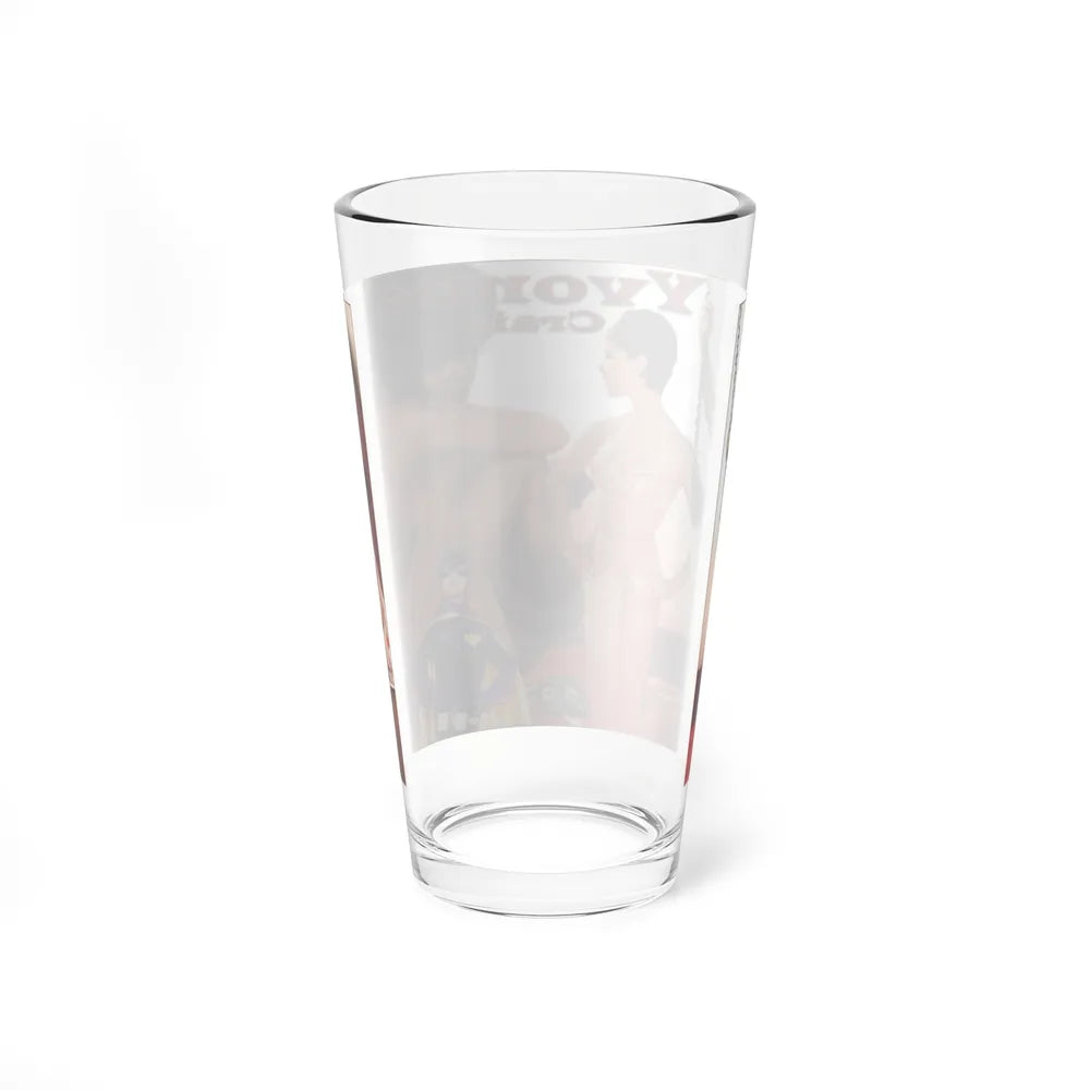 Yvonne Craig #85 - Collage Wallpaper (Vintage Female Icon) Pint Glass 16oz - Go Mug Yourself