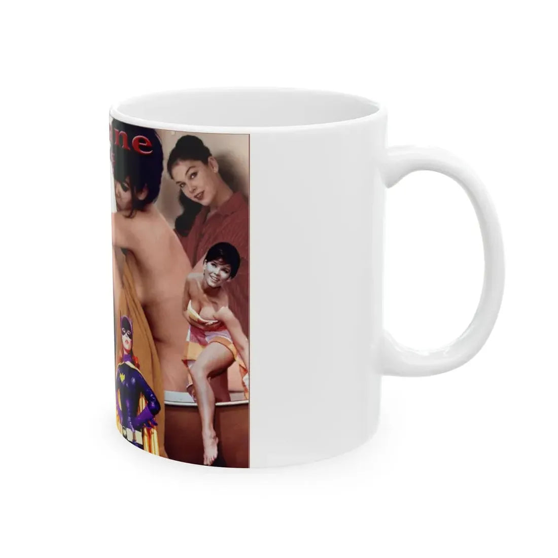 Yvonne Craig #85 - Collage Wallpaper (Vintage Female Icon) White Coffee Mug - Go Mug Yourself