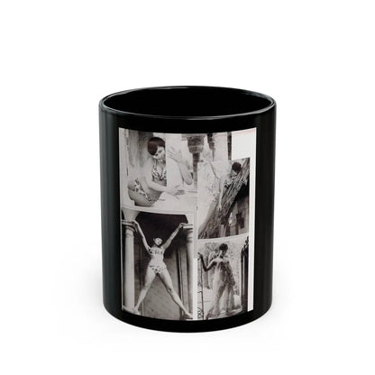 Yvonne Craig #90 (Vintage Female Icon) Black Coffee Mug-11oz-Go Mug Yourself