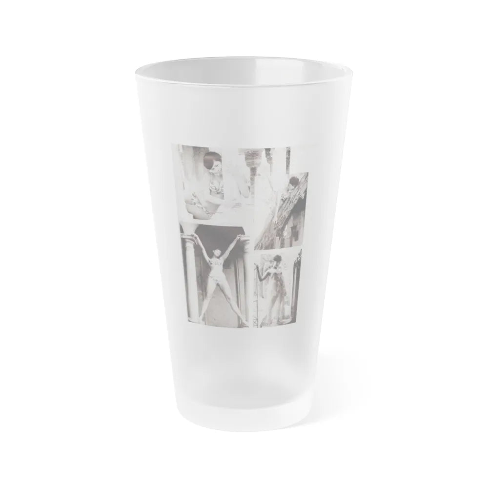 Yvonne Craig #90 (Vintage Female Icon) Frosted Pint Glass 16oz-16oz-Frosted-Go Mug Yourself