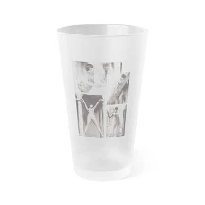 Yvonne Craig #90 (Vintage Female Icon) Frosted Pint Glass 16oz-16oz-Frosted-Go Mug Yourself