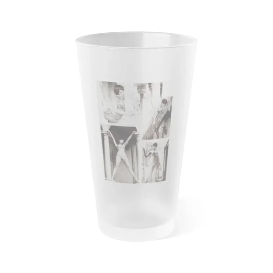 Yvonne Craig #90 (Vintage Female Icon) Frosted Pint Glass 16oz 16oz Frosted - Go Mug Yourself