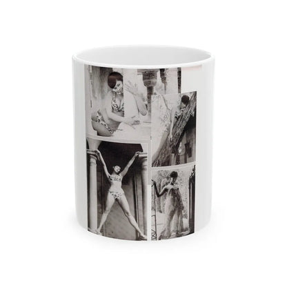 Yvonne Craig #90 (Vintage Female Icon) White Coffee Mug-11oz-Go Mug Yourself