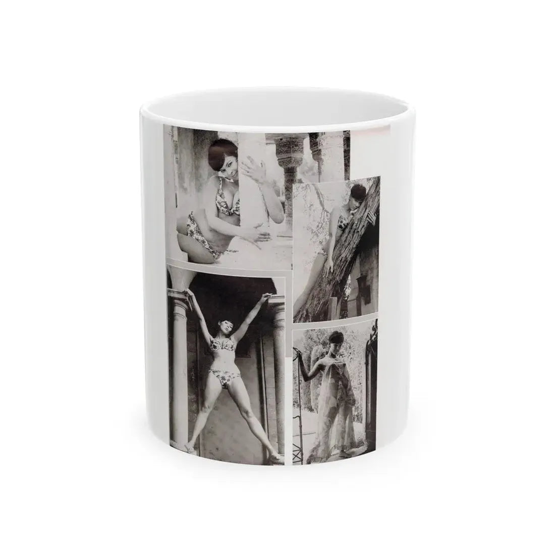 Yvonne Craig #90 (Vintage Female Icon) White Coffee Mug 11oz - Go Mug Yourself