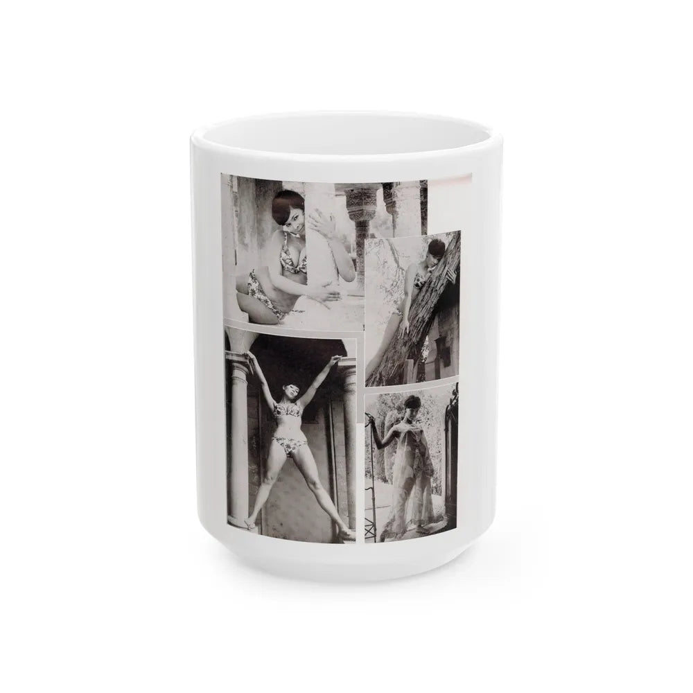 Yvonne Craig #90 (Vintage Female Icon) White Coffee Mug-15oz-Go Mug Yourself