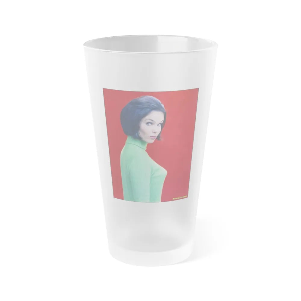 Yvonne Craig #95 (Vintage Female Icon) Frosted Pint Glass 16oz-16oz-Frosted-Go Mug Yourself