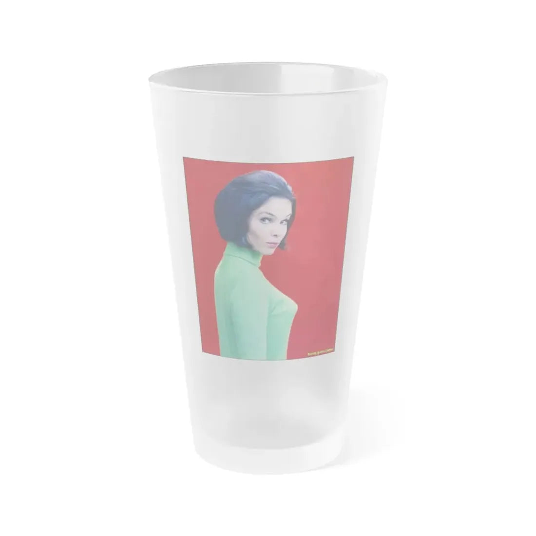 Yvonne Craig #95 (Vintage Female Icon) Frosted Pint Glass 16oz 16oz Frosted - Go Mug Yourself