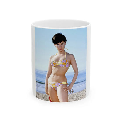 Yvonne Craig #98 (Vintage Female Icon) White Coffee Mug-11oz-Go Mug Yourself