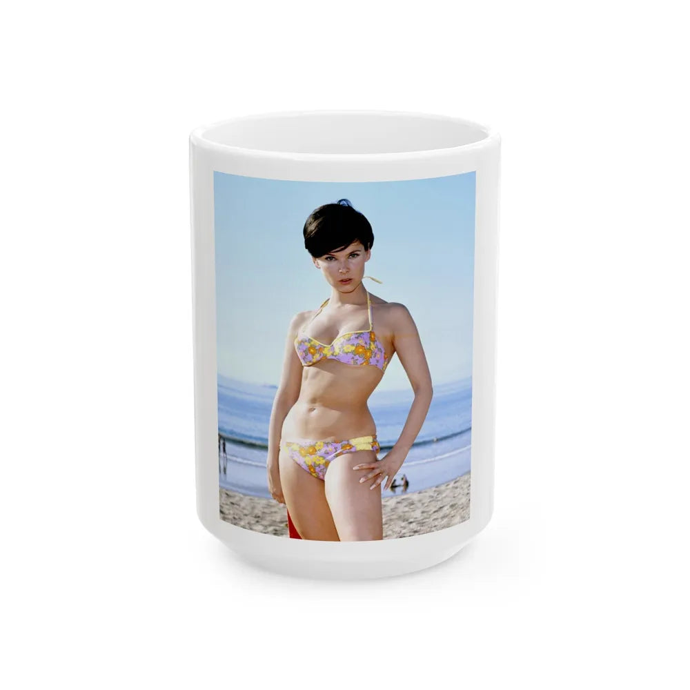 Yvonne Craig #98 (Vintage Female Icon) White Coffee Mug-15oz-Go Mug Yourself