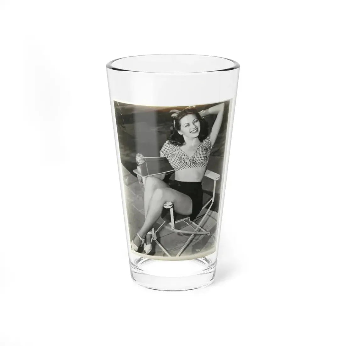 Yvonne DeCarlo #01 (Vintage Female Icon) Pint Glass 16oz 16oz - Go Mug Yourself