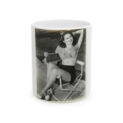 Yvonne DeCarlo #01 (Vintage Female Icon) White Coffee Mug 11oz - Go Mug Yourself