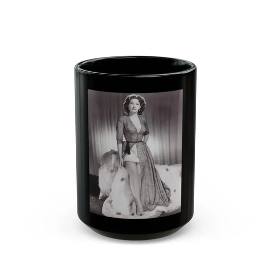 Yvonne DeCarlo #112 (Vintage Female Icon) Black Coffee Mug 15oz - Go Mug Yourself
