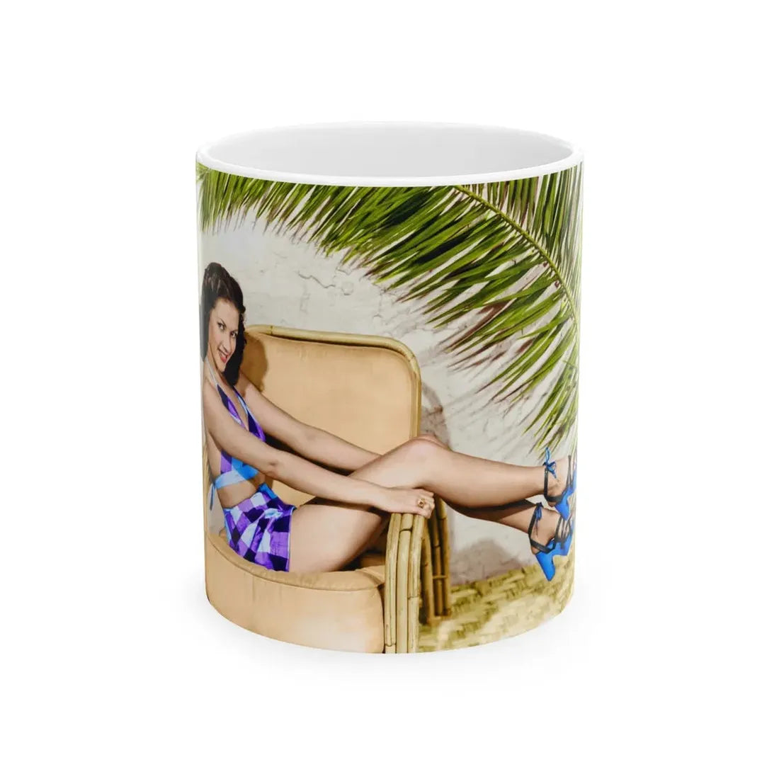 Yvonne DeCarlo #131 (Vintage Female Icon) White Coffee Mug 11oz - Go Mug Yourself