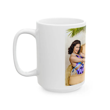 Yvonne DeCarlo #131 (Vintage Female Icon) White Coffee Mug-Go Mug Yourself