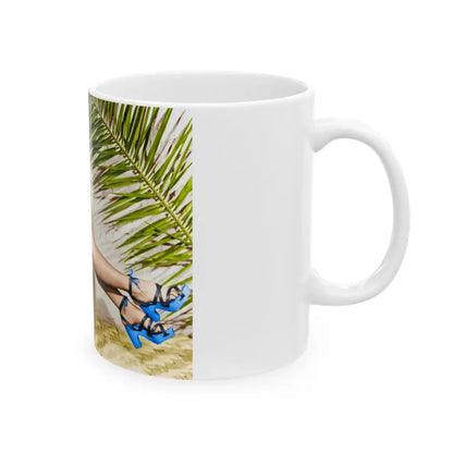 Yvonne DeCarlo #131 (Vintage Female Icon) White Coffee Mug - Go Mug Yourself