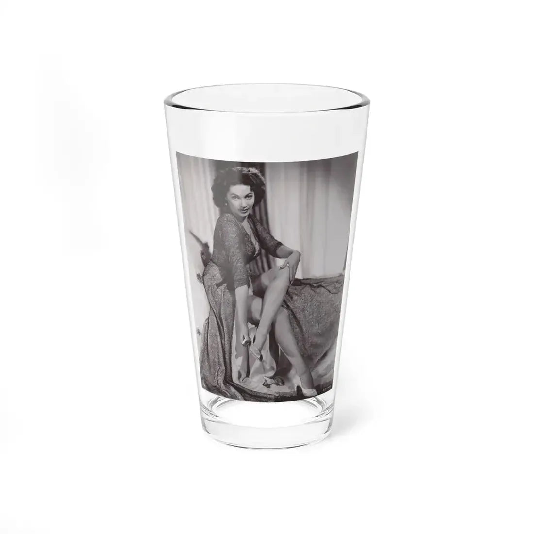 Yvonne DeCarlo #135 (Vintage Female Icon) Pint Glass 16oz 16oz - Go Mug Yourself