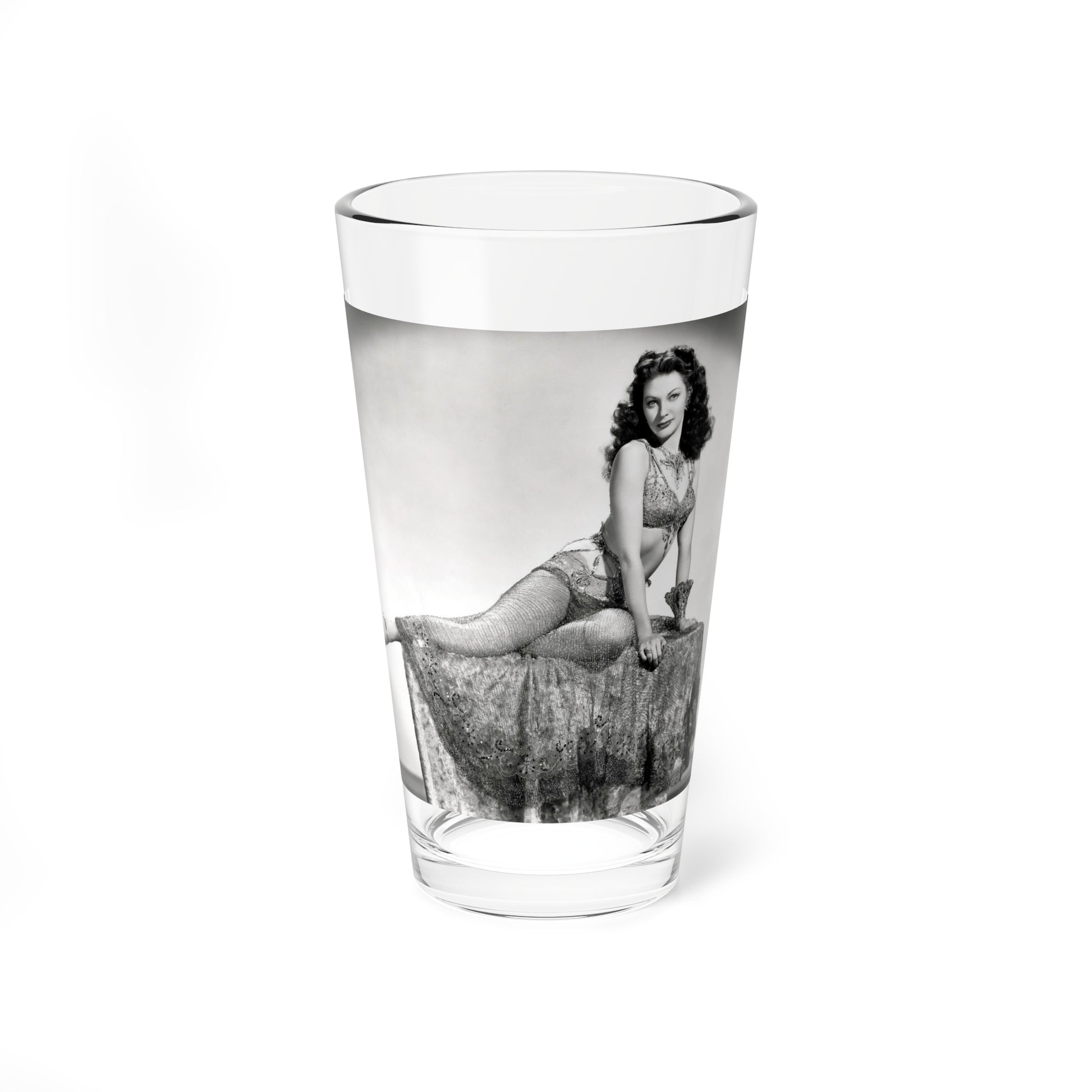 Yvonne DeCarlo #137 (Vintage Female Icon) Pint Glass 16oz-16oz-Go Mug Yourself