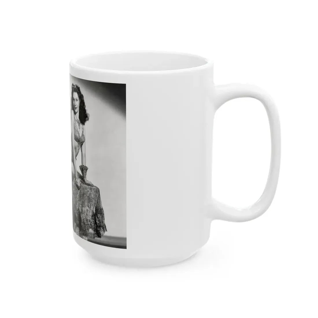 Yvonne DeCarlo #137 (Vintage Female Icon) White Coffee Mug - Go Mug Yourself
