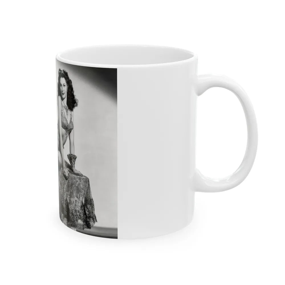 Yvonne DeCarlo #137 (Vintage Female Icon) White Coffee Mug-Go Mug Yourself