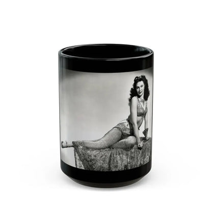 Yvonne DeCarlo #1371 (Vintage Female Icon) Black Coffee Mug 15oz - Go Mug Yourself