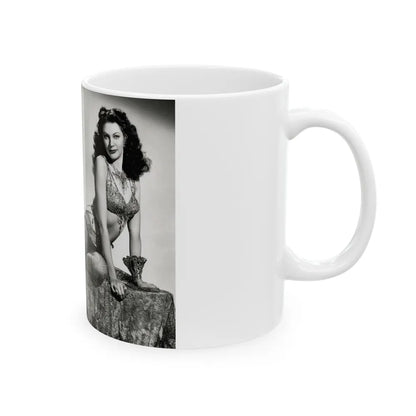 Yvonne DeCarlo #1371 (Vintage Female Icon) White Coffee Mug-Go Mug Yourself