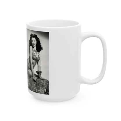 Yvonne DeCarlo #1371 (Vintage Female Icon) White Coffee Mug-Go Mug Yourself