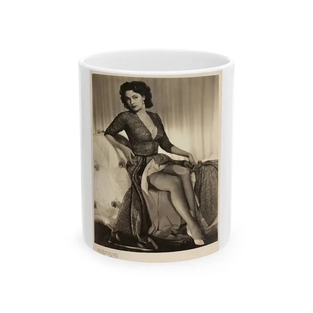 Yvonne DeCarlo #147 (Vintage Female Icon) White Coffee Mug 11oz - Go Mug Yourself
