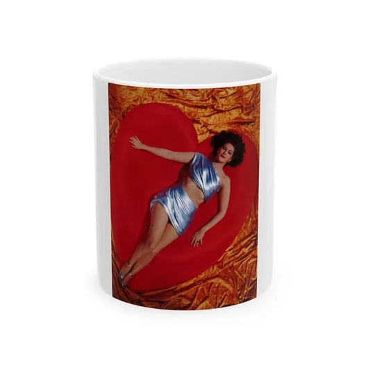 Yvonne DeCarlo #149 - 8x11 Color Magazine Photo Pin-Up Scan Circa Late 40's or 50's (Vintage Female Icon) White Coffee Mug 11oz - Go Mug Yourself