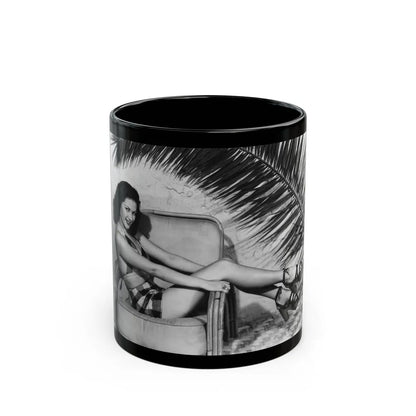 Yvonne DeCarlo #34 (Vintage Female Icon) Black Coffee Mug-11oz-Go Mug Yourself