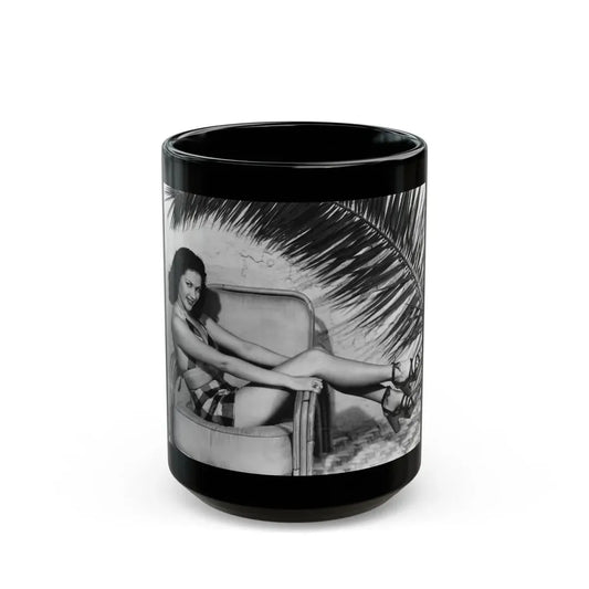 Yvonne DeCarlo #34 (Vintage Female Icon) Black Coffee Mug 15oz - Go Mug Yourself