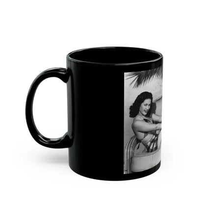 Yvonne DeCarlo #34 (Vintage Female Icon) Black Coffee Mug-Go Mug Yourself