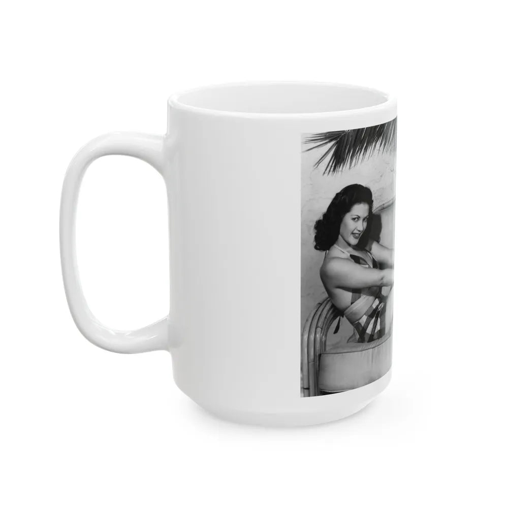 Yvonne DeCarlo #34 (Vintage Female Icon) White Coffee Mug-Go Mug Yourself