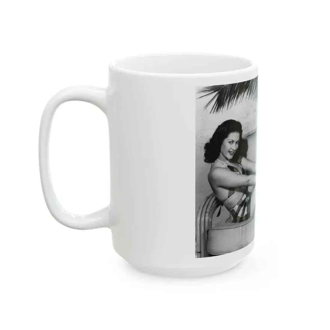 Yvonne DeCarlo #34 (Vintage Female Icon) White Coffee Mug - Go Mug Yourself
