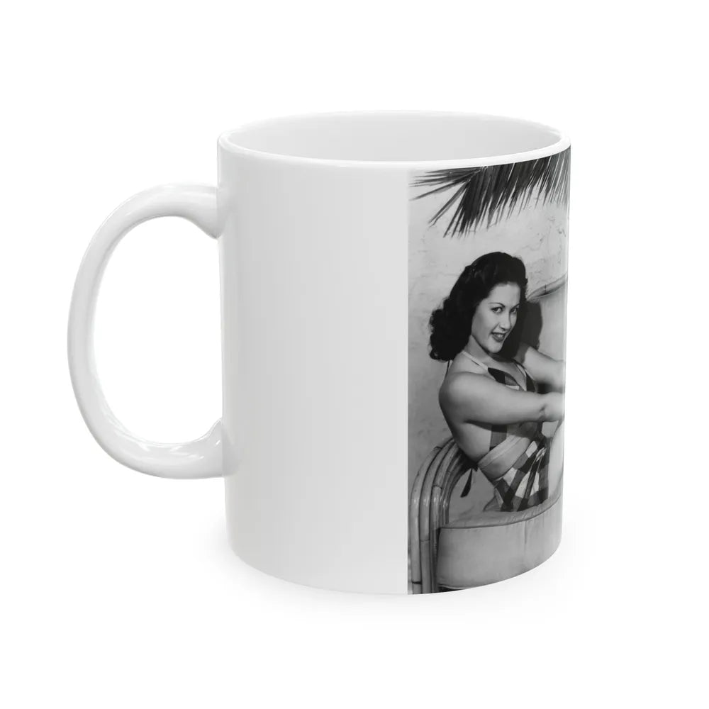 Yvonne DeCarlo #34 (Vintage Female Icon) White Coffee Mug-Go Mug Yourself