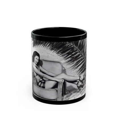 Yvonne DeCarlo #341 (Vintage Female Icon) Black Coffee Mug-11oz-Go Mug Yourself