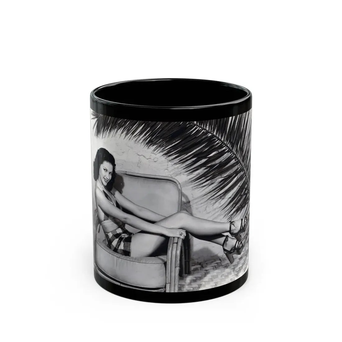 Yvonne DeCarlo #341 (Vintage Female Icon) Black Coffee Mug 11oz - Go Mug Yourself