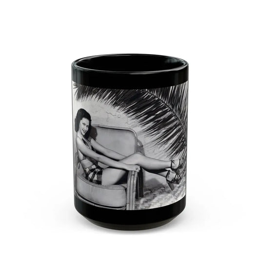 Yvonne DeCarlo #341 (Vintage Female Icon) Black Coffee Mug 15oz - Go Mug Yourself