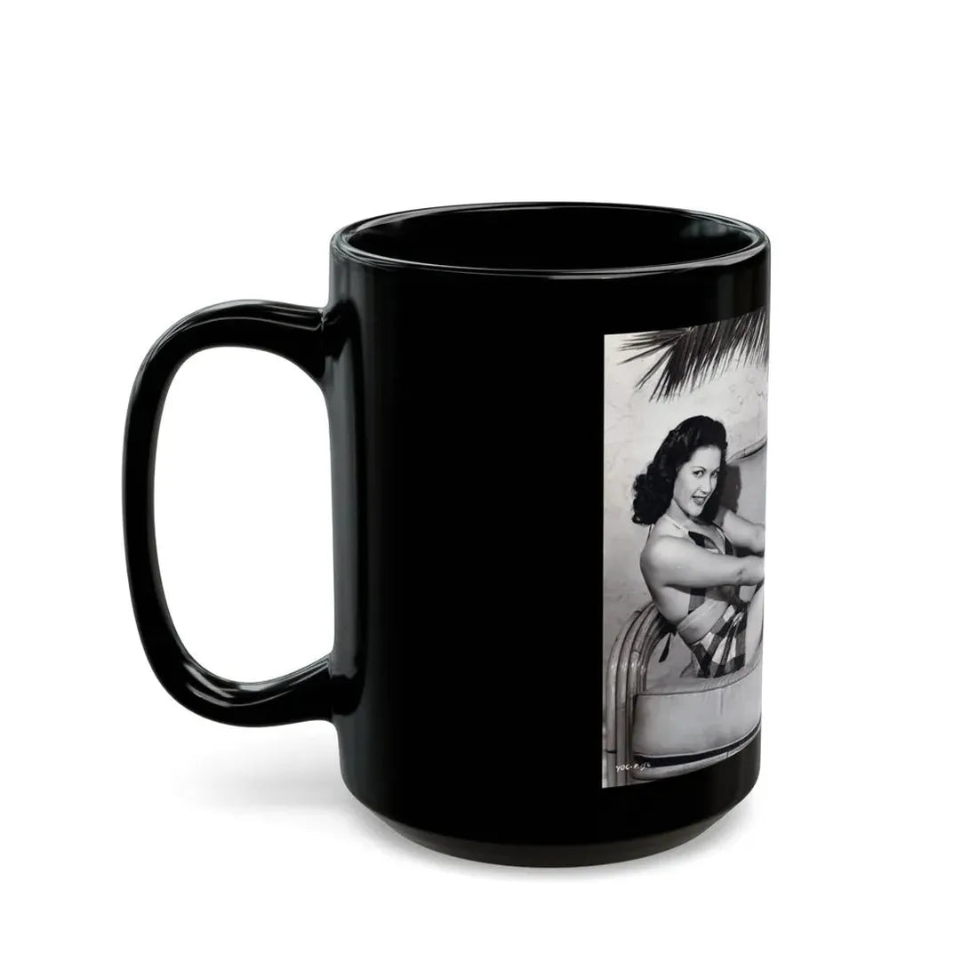 Yvonne DeCarlo #341 (Vintage Female Icon) Black Coffee Mug - Go Mug Yourself